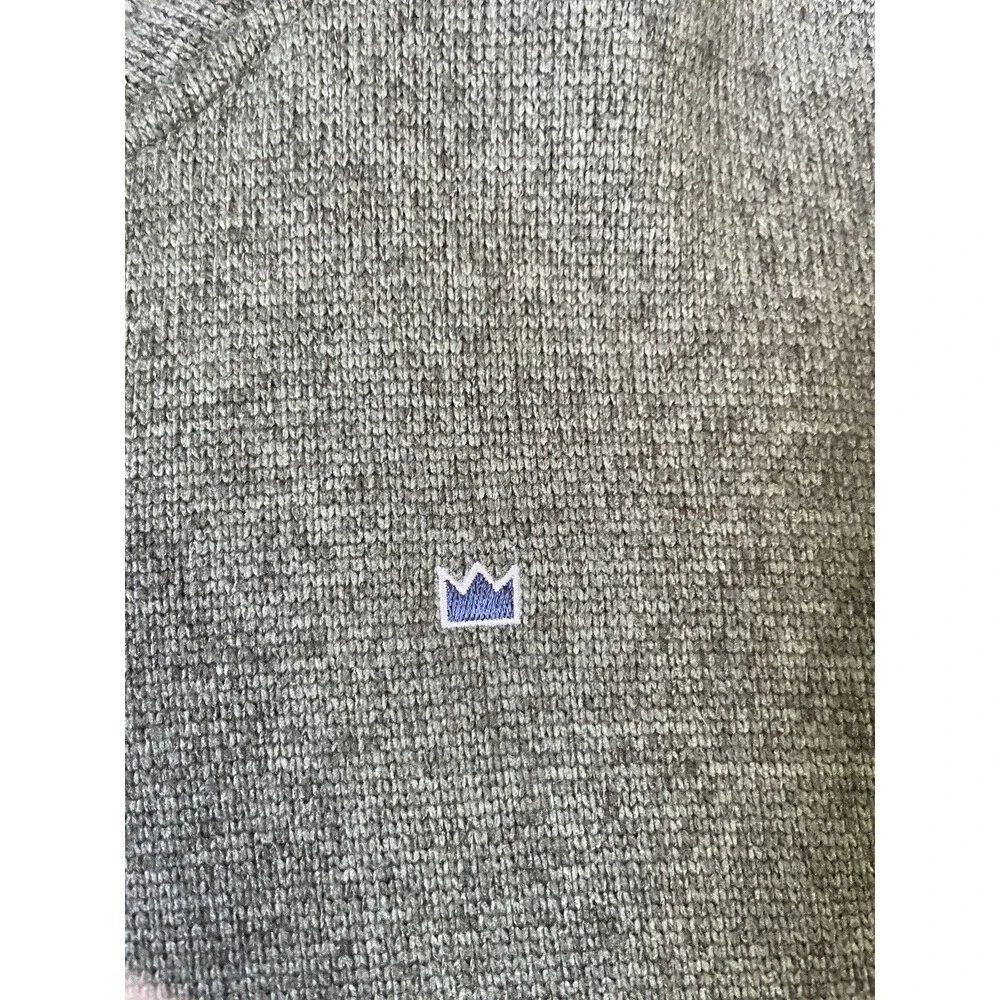 Crown & Ivy Men’s XXL Olive Green‎ Quarter Zip Fleece Pullover Sweater Mock Neck